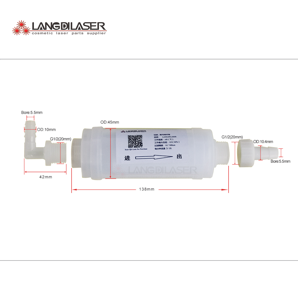Industrial Hair Laser Machine - Diode Laser Hệ Thống Lọc Nước