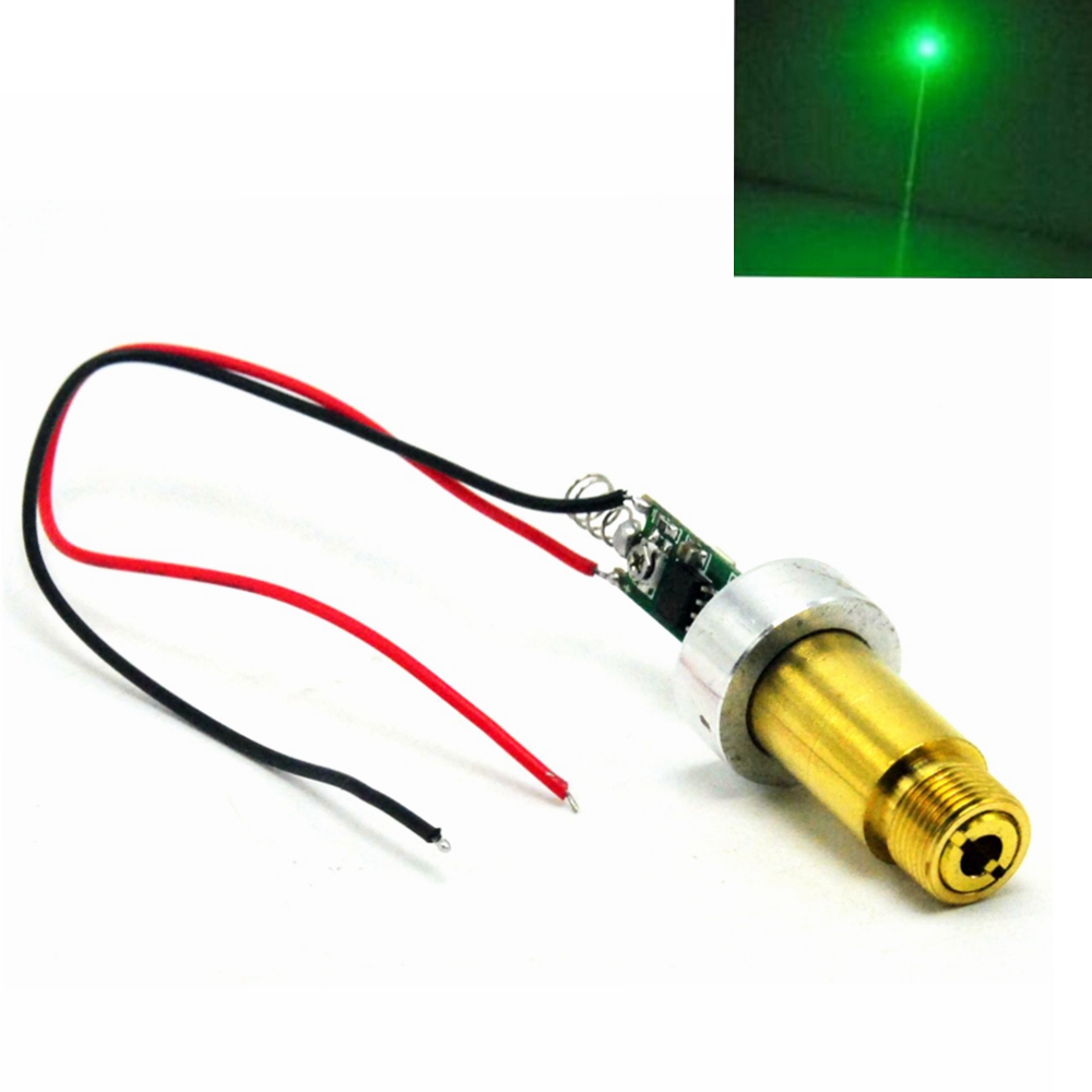 Industrial Green Laser Pointer - Industrial Brass 50mW 100mw 200mw 532nm