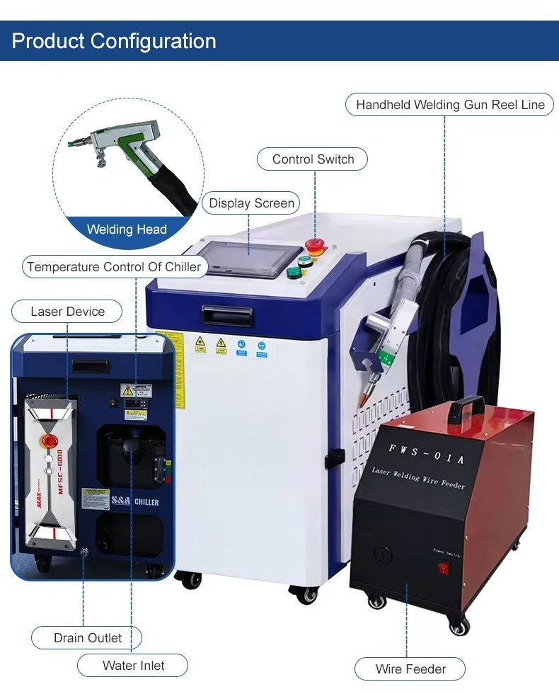 3000W Handheld Laser Welding M - đánh giá và giá Industrial Laser Welding Machine Price