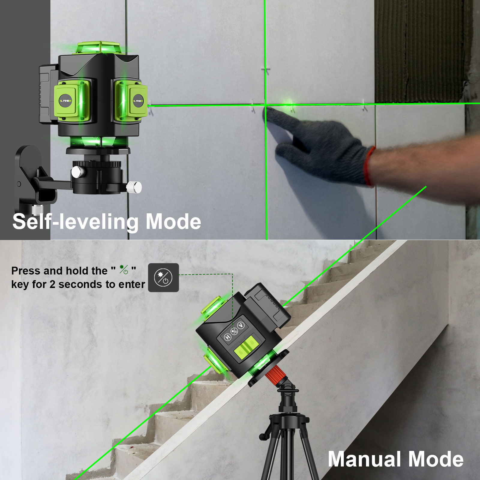 LFINE Nivel Laser Set  4D 16 L - đánh giá và giá Industrial Laser Measurement