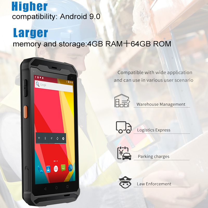RUGLINE 5.5 inch Android PDA 4 - đánh giá và giá Industrial Laser Scanner
