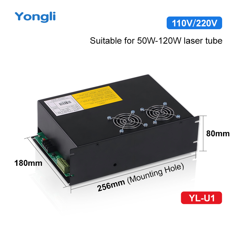 YongLi 110v 220v Co2 Laser Pow - đánh giá và giá Laser Power Supply 60W